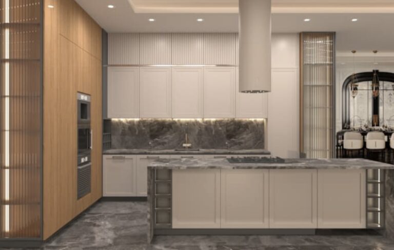 Sleek Modular Kitchen with High-End Finishes